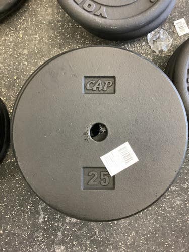 Standard 1” Black 25 Lb Plate 11686-caprp-025