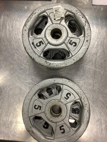 Used York 5 Lb Exercise & Fitness Standard Plates & Sets 11686-s000024424