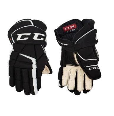 New Ccm Junior Tacks 9060 Hockey Gloves 11" 11686-ccmhg9060bw11