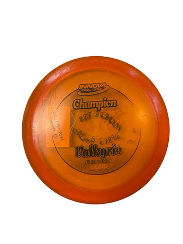 Used Innova Champion Valkyrie Orange Disc Golf Driver Orange 11706-s000370044