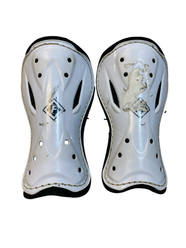 Used Franklin Soccer Shin Guards Junior White Md 11706-s000377699