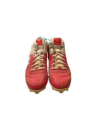 Used Under Armour Leadoff Bb Sb Cleats Red Junior 05 11706-s000366703