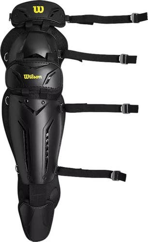 New Wilson Guardian 15.5” Umpire Leg Guards - Black 11835-s000202601