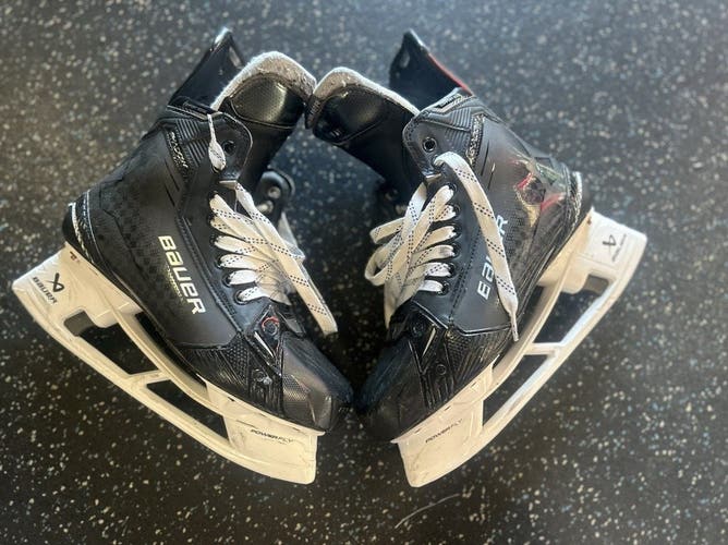 Bauer Supreme Shadow Pro Stock Ice Hockey Skates 8 1/4 8 3/4 Fit 2 Made Canada