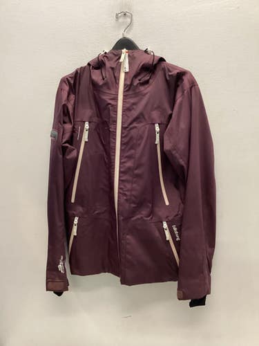 Used Billabong Outerwear Heavy Jacket W Maroon Lg 11443-s000194379