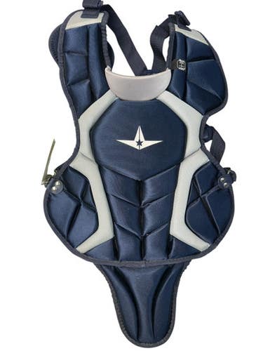 Used All Star Cpcc912ps Catchers Chest Protector Navy Blue Junior 11835-s000204571