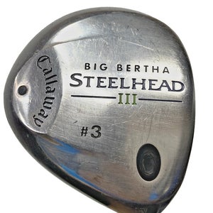 Callaway Big Bertha Steelhead III 3 Wood 15* RH Ladies Graphite 42" Factory Grip