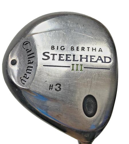 Callaway Big Bertha Steelhead III 3 Wood 15* RH Ladies Graphite 42" Factory Grip
