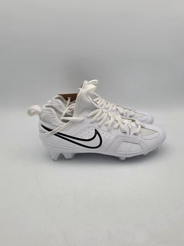 Nike Huarache 9 Varsity Lacrosse LAX Cleats White Black FD0090-101 Men’s Sz 3.5