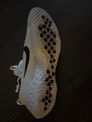 White Unisex Size M 10.5 (W 11.5) Adult Nike Huarache 9 Elite Low Low Top (New)