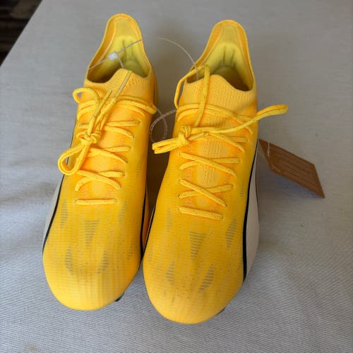 Yellow Unisex Size M 8.0 (W 9.0) Puma Ultra Ultimate FG Cleats (New)