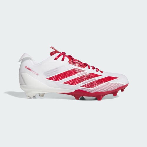 new men's 7.5 Adidas Adizero Electric White red Football Cleats IE6288