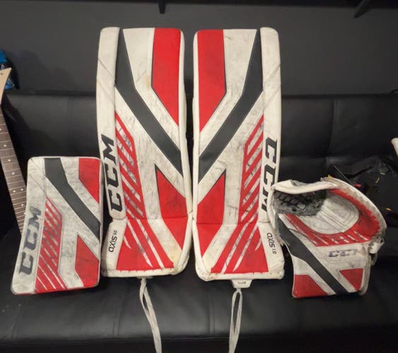 33+1” 2020 CCM Axis 1.9 Regular Goalie Full Set (Used)