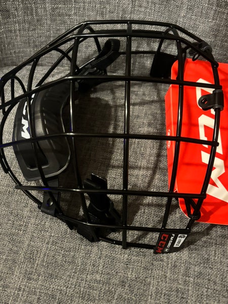 CCM FM580 Hockey Facemask Cage Senior Medium Black New with Hardware ...