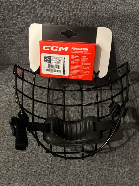 CCM FM580 Hockey Facemask Cage Senior Medium Black New with Hardware ...