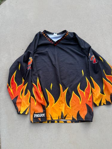 Black and Flames Jersey Projoy  (Used)