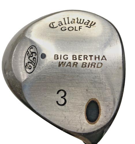 Callaway Big Bertha War Bird 3 Wood RH Memphis 10 Stiff Steel 41.5" Factory Grip