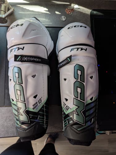 Senior CCM JetSpeed FTW 13" Shin Pads (New)