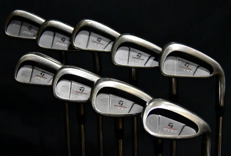 TAYLORMADE R7 200 IRON SET: 2-9, SW SHAFT 38 IN (5I), STIFF FLEX, RH