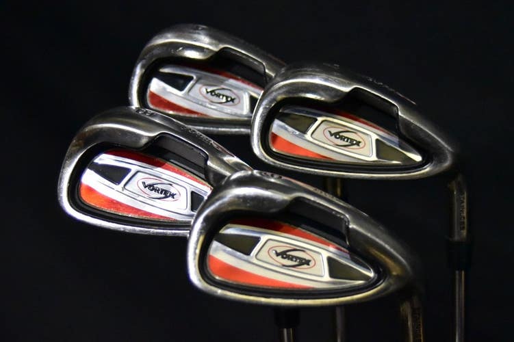 TIGER SHARK VORTEX IRONS SET: 6-9 IRONS, SHAFT 38.5 IN (6I), REGULAR FLEX, RH