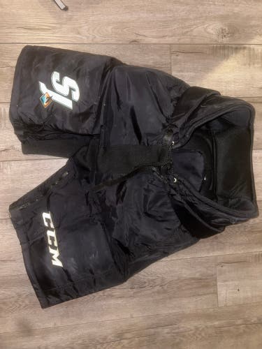 Senior Large San Jose Sharks CCM HP70 Hockey Pants Pro Stock (Used)
