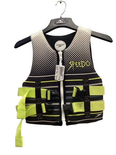 Used Speedo Youth Pfd Black And Optic Yellow Sm 11443-s000205027
