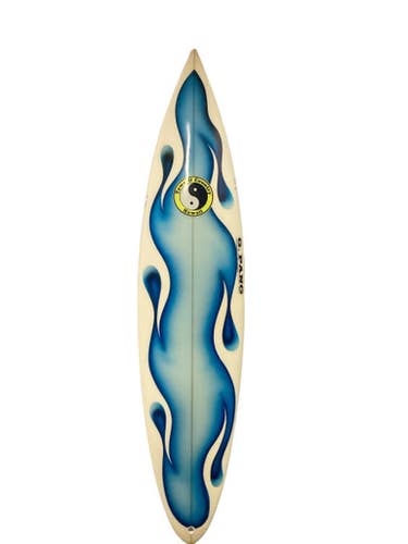 Used 6ft 6in Surfboard Carolina Blue And White 6ft 8in 11443-s000202054