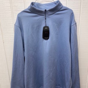 Greg Norman NWT Men’s XL Quarter Zip Sweatshirt Light Blue New With Tags Golf