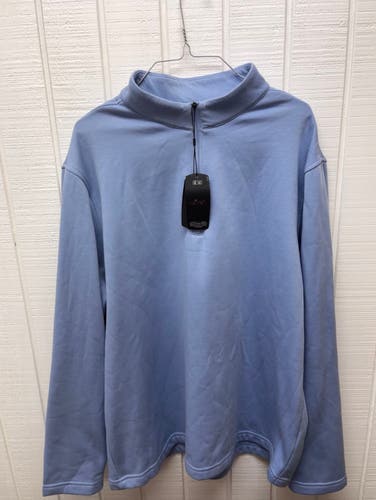 Greg Norman NWT Men’s XL Quarter Zip Sweatshirt Light Blue New With Tags Golf