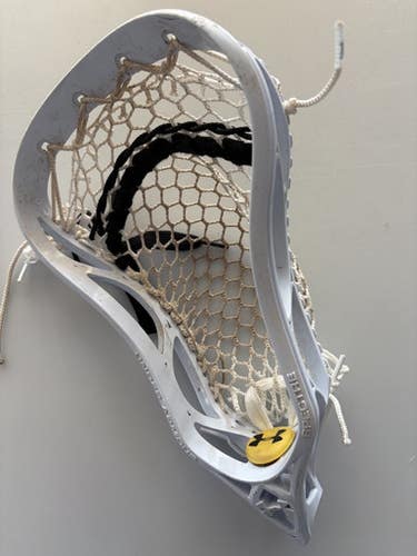 Used Under Armour Spectre Custom Strung Soft Mens Lacrosse Head White 11860-s000309915
