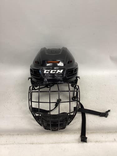 Used Ccm Tacks 710 Helmet Cage Combo Black Md 11851-s000047522