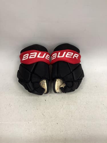 Used Bauer Team Gloves Junior Gloves Black 11" 11851-s000047520
