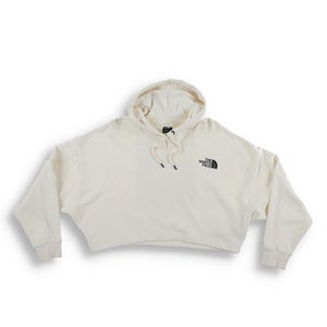 The North Face NF0A7UYF7X7 Crop Hoodie Women's XL Gardenia White Pullover CLO540