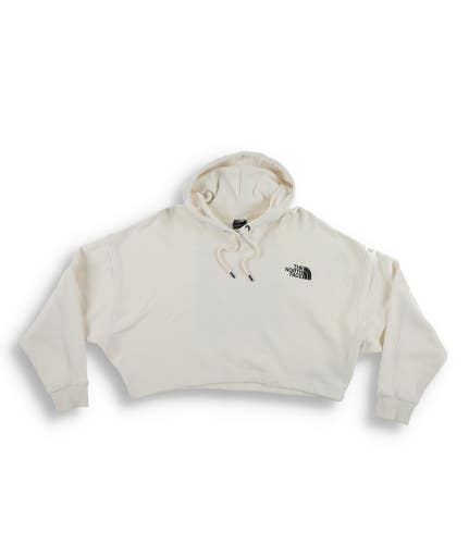 The North Face NF0A7UYF7X7 Crop Hoodie Women's XL Gardenia White Pullover CLO540