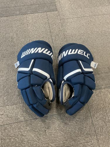 Used Winnwell Amp 500 Senior Gloves Navy Blue 14" 11614-s000237667