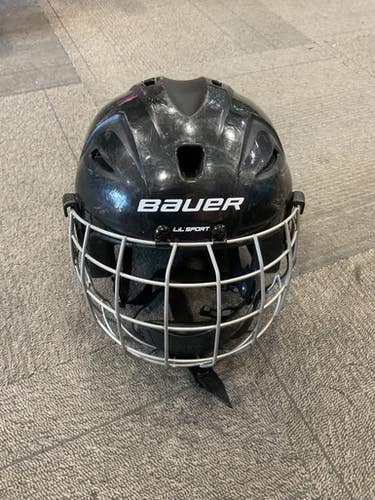Used Bauer Lil Sport Helmet Cage Combo Black Xs 11614-s000237661