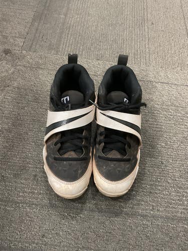 Used Nike Trout Bb Sb Cleats Black And White Junior 03 11614-s000237642