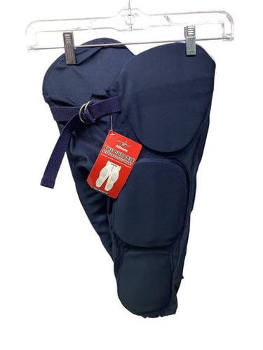 Used Alleson Navy Integrated Fb Pants Youth Fb Integrated Pants Navy Blue Xl 11347-s000270272