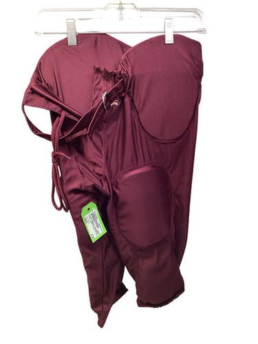 Used Alleson Maroon Integrated Fb Pants Youth Fb Integrated Pants Maroon Xl 11347-s000270269
