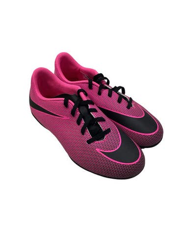 Used Nike Bravata Ii Fg Soccer Cleats Black And Pink Junior 05.5 11347-s000270248