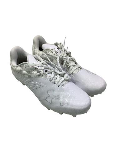 Used Under Armour Blur Select Mc Adult Fb Cleats White Senior 9 11347-s000270232