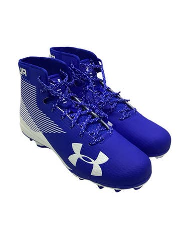 Used Under Armour Hammer Mc Adult Fb Cleats Black And White Senior 10.5 11347-s000270229
