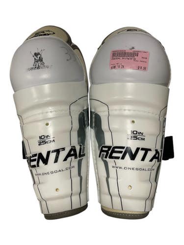 Used Onegoal Junior Shin Guards White 10" 11847-s000036028