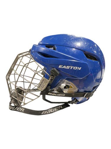 Used Easton E400 Helmet Half Visor Combo Royal Blue Md 11847-s000036024