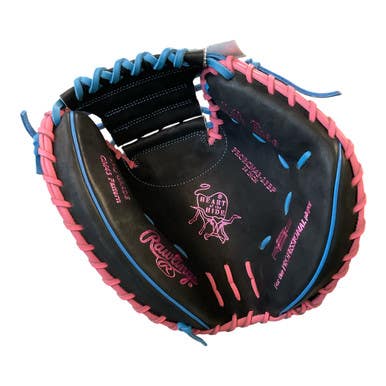 Used Rawlings Heart Of The Hide Bb Sb Catchers Rh Throw Black 34" 11450-s000521947