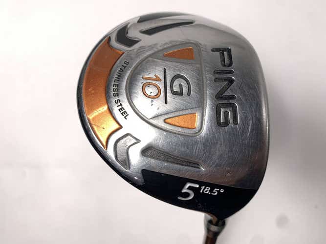 Ping G10 5 Fairway Wood 18.5* TFC 129 F Regular Graphite Mens RH Midsize Grip