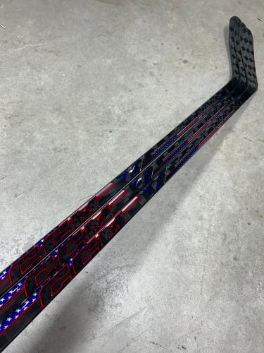 3 PACK 50 Flex P29 Intermediate CCM Vizion Left Hand Hockey Stick Olympic Team USA Pro Stock.