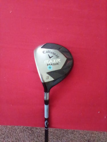 Men's Callaway RAZR Hawk Left Hand Fairway Wood Regular Flex 3 Wood (Used)