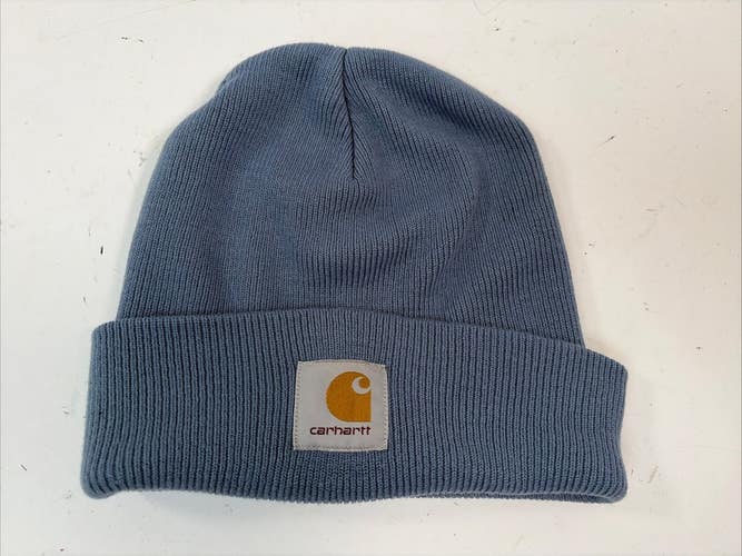 Carhartt Light Blue Beanie Hat, Cuffed