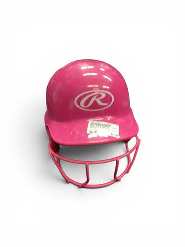 Used Rawlings Mltbh-r1 Batting Helmet W Mask Pink Md 11846-s000105584
